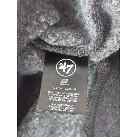 Kansas City Men's '47 Heathered Kansas City Chiefs Bypass Tribeca Pullover Sweat - Picture 6 of 10